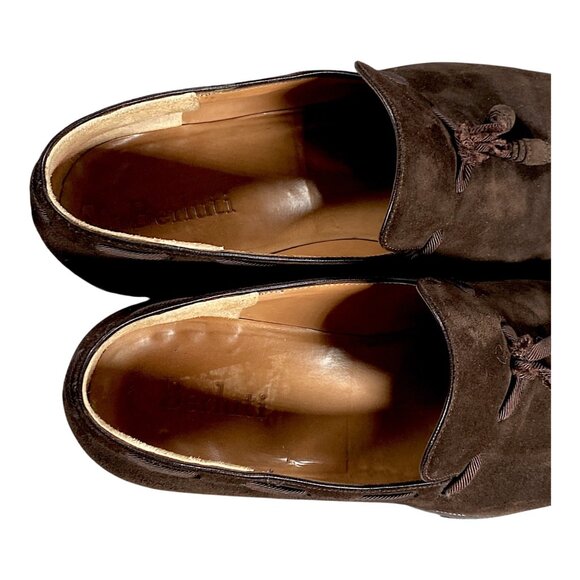 Berluti Shoes Mens US 9.5 UK 8.5 Brown Suede Loafer Silk Tassel Europe Elegant main image 11